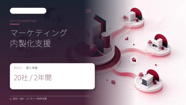 マーケティング内製化支援サービスを2年間で20社へ導入